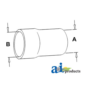 UT370214   Lower Hose---Replaces 1252883C1